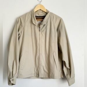 Vintage English Squire Original Racer Jacket Size 40 Beige Faux Fur